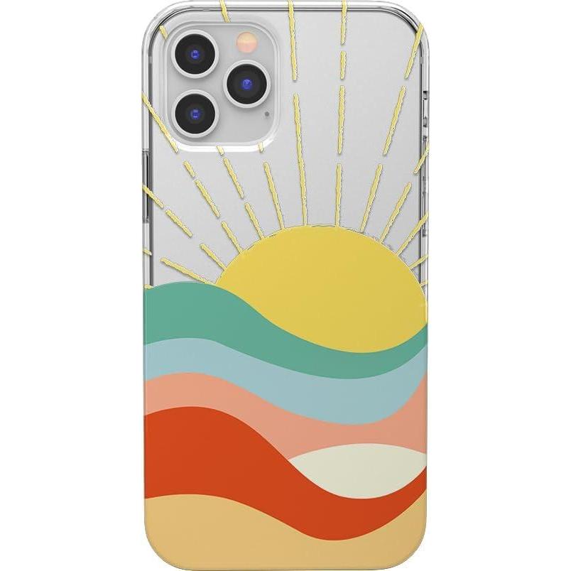 imageCasely iPhone 13 Pro Max Case  Clear Skies  Clear Shimmer  Compatible with MagSafe  Classic Ultra Slim DesignHere Comes the Sun  Colorblock Sunset
