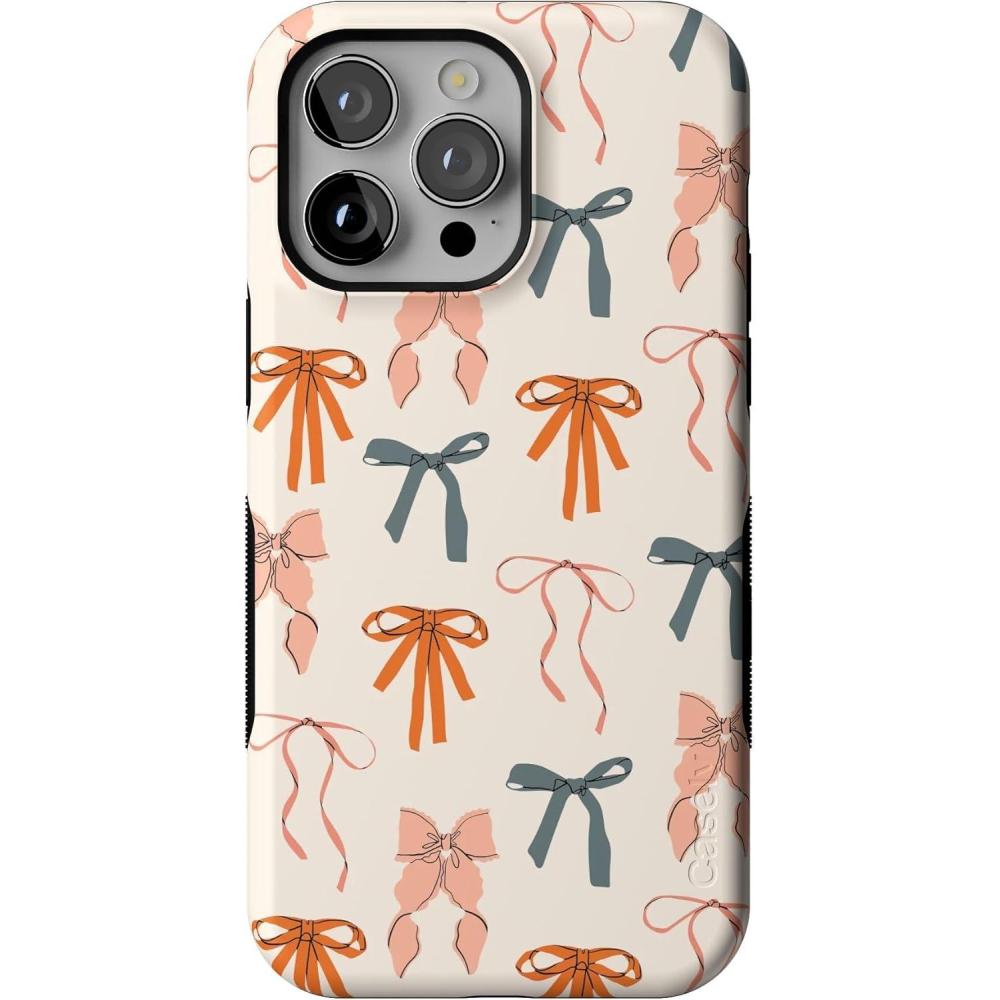 imageCasely iPhone 13 Pro Max Case  Gourdy Girlie  Harvest Bows  Bold Protective Design  MagSafe Compatible Design
