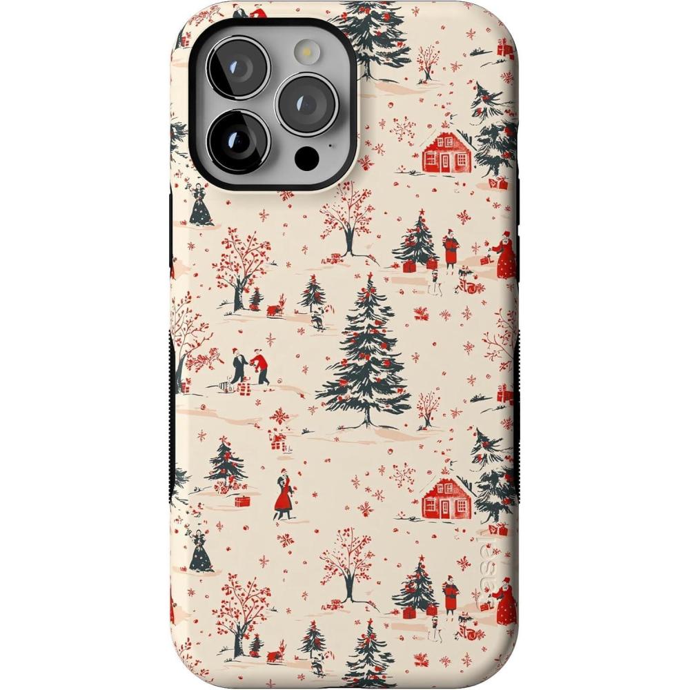 imageCasely iPhone 13 Pro Max Case  Winter Nostalgia  Vintage Holiday  Bold Protective Design  MagSafe Compatible Design