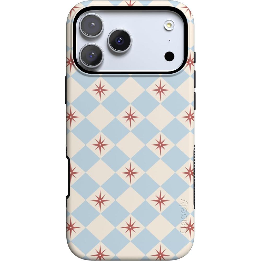 imageCasely iPhone 17 Pro Case  Be Mine  Tiny Hearts  Bold Protective Design  Compatible with MagSafeChelsea Checker  Starlight Tiles