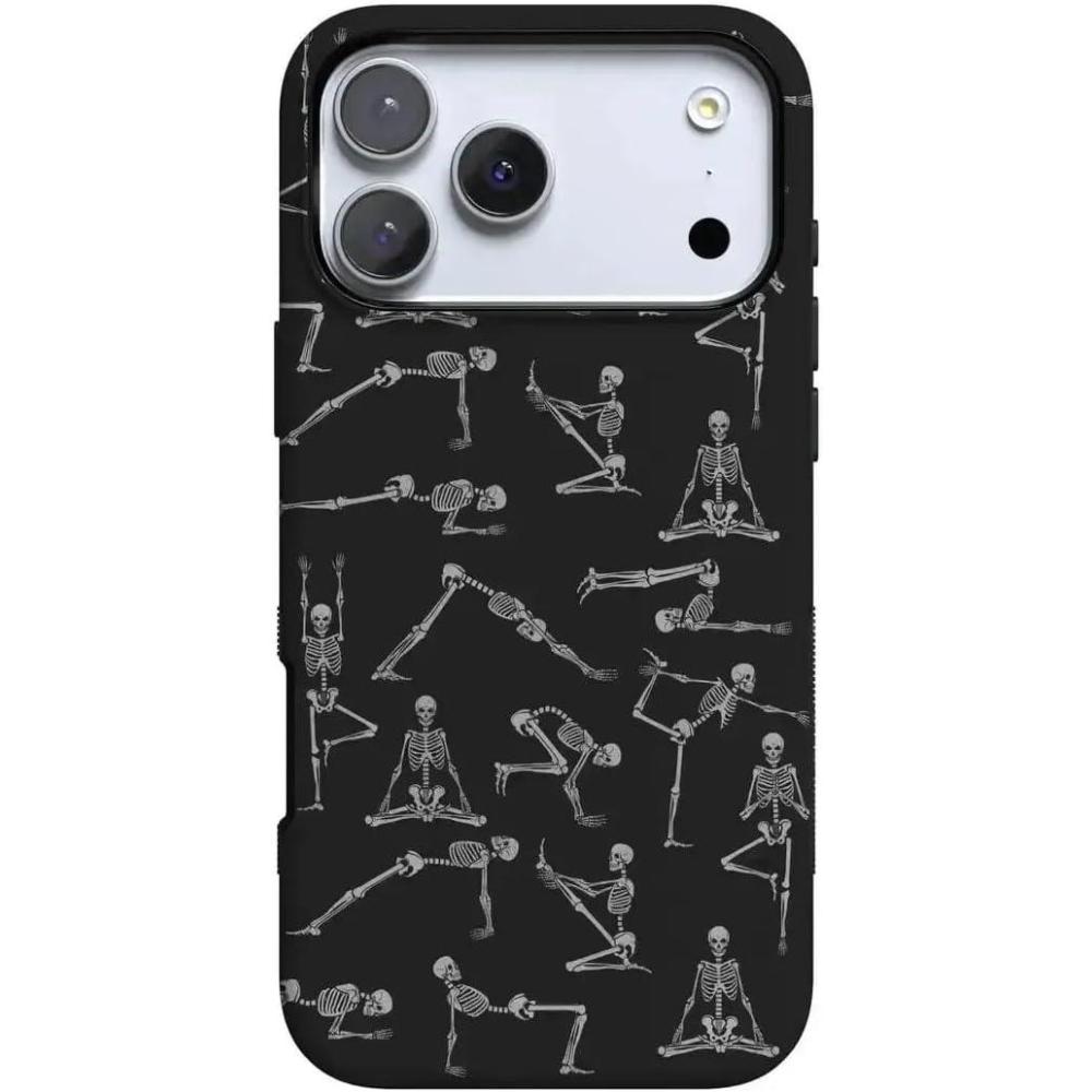 imageCasely iPhone 17 Pro Case  Be Mine  Tiny Hearts  Bold Protective Design  Compatible with MagSafeCorpse Pose  Skeleton Yoga