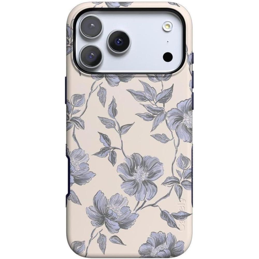 imageCasely iPhone 17 Pro Case  Be Mine  Tiny Hearts  Bold Protective Design  Compatible with MagSafeInk  Iris  Vintage Floral