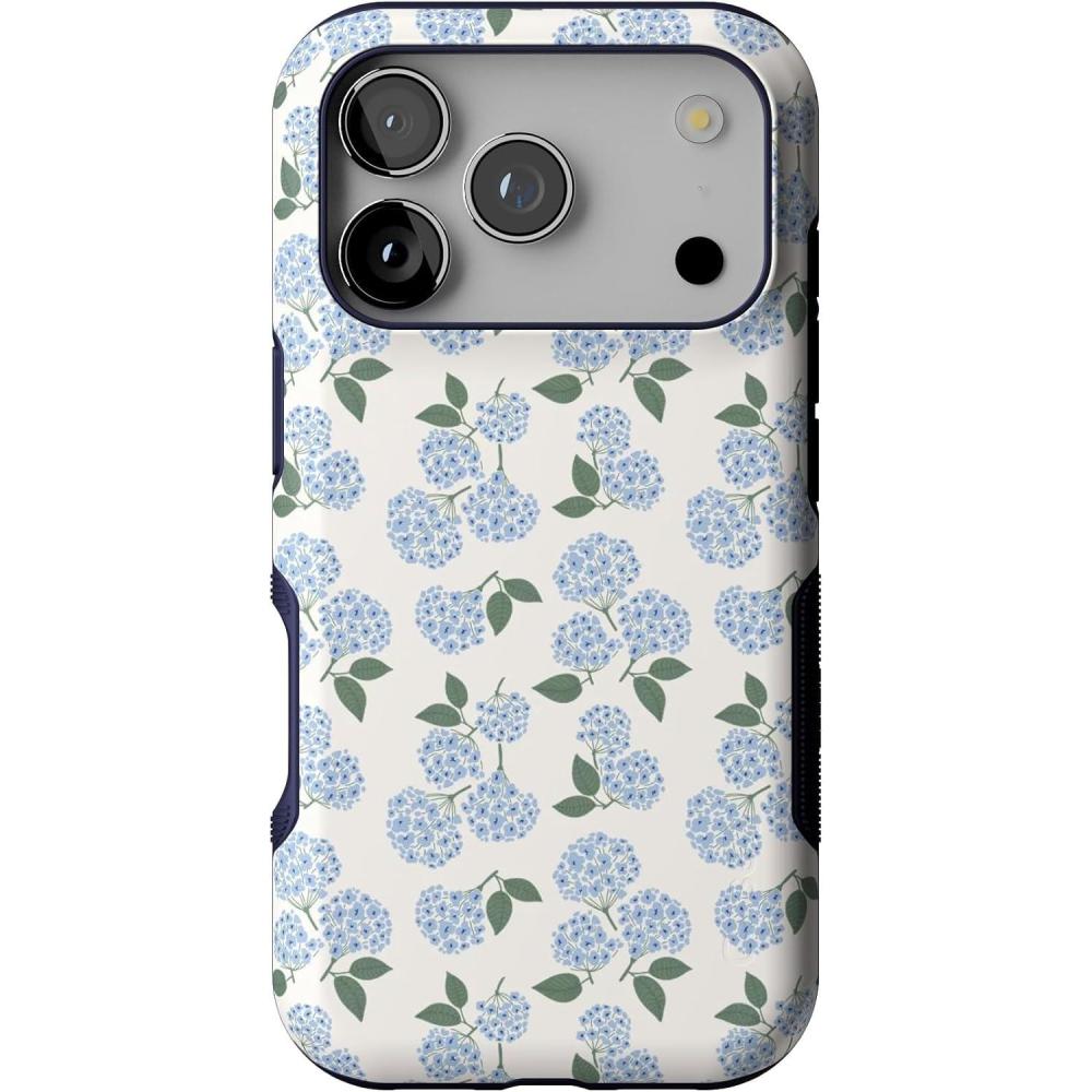 imageCasely iPhone 17 Pro Case  Be Mine  Tiny Hearts  Bold Protective Design  Compatible with MagSafeNantucket Cottage  Blue Hydrangea