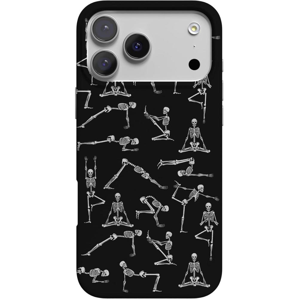 imageCasely iPhone 17 Pro Case  Chelsea Checker  Starlight Tiles  Compatible with MagSafe  Classic Ultra Slim DesignCorpse Pose  Skeleton Yoga