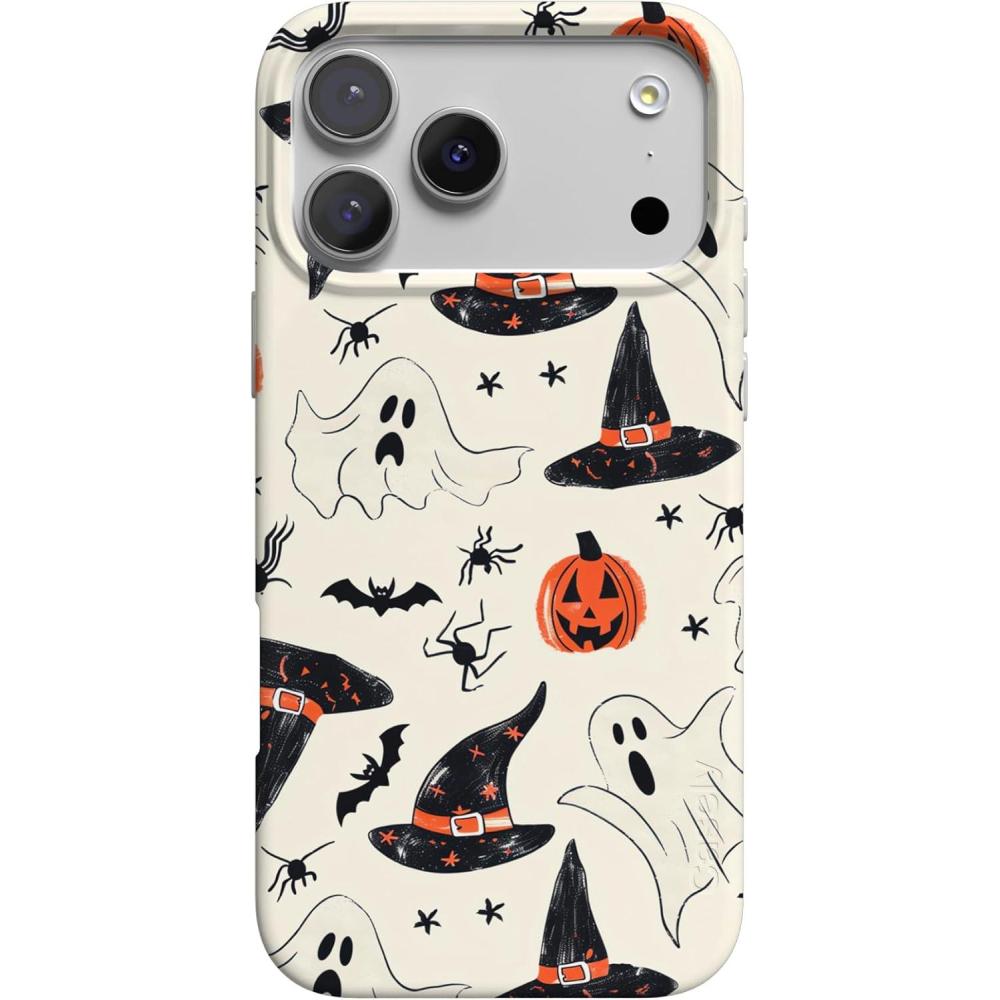 imageCasely iPhone 17 Pro Case  Chelsea Checker  Starlight Tiles  Compatible with MagSafe  Classic Ultra Slim DesignFeeling Witchy  Haunted Halloween
