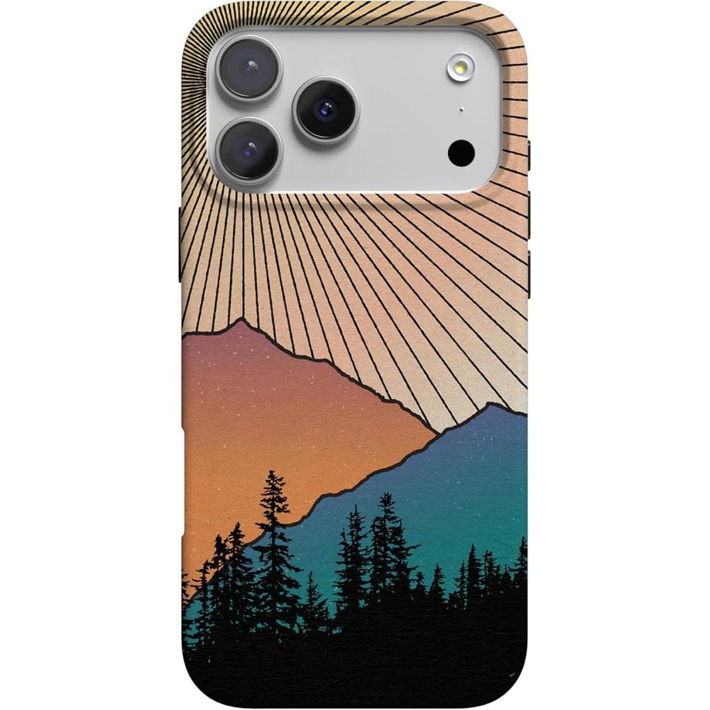 imageCasely iPhone 17 Pro Case  Chelsea Checker  Starlight Tiles  Compatible with MagSafe  Classic Ultra Slim DesignGolden Hour  Mountain Sunset