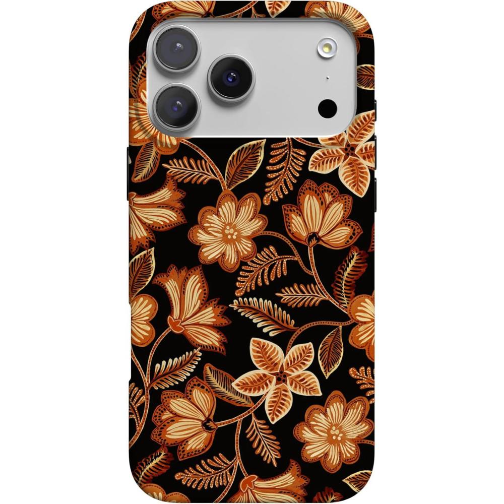 imageCasely iPhone 17 Pro Case  Chelsea Checker  Starlight Tiles  Compatible with MagSafe  Classic Ultra Slim DesignMaple Flowers  Floral Foliage