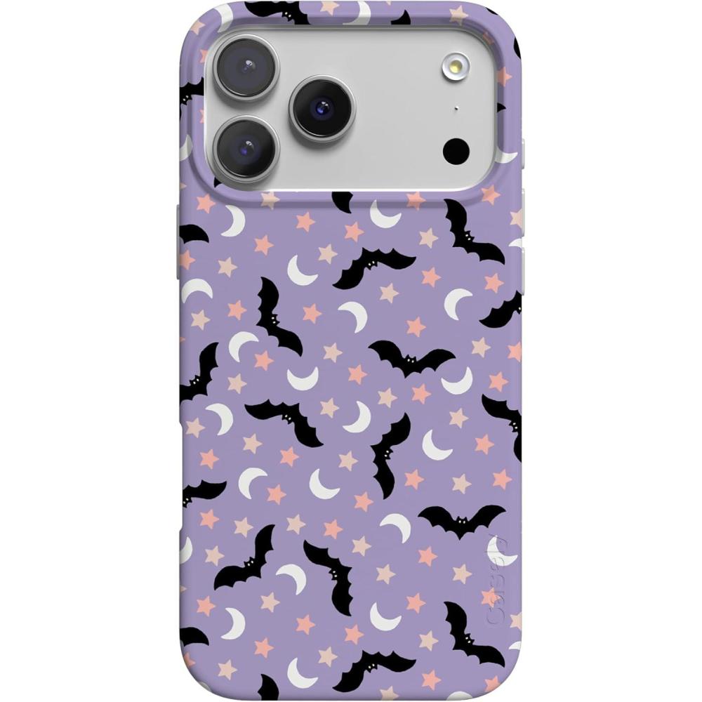 imageCasely iPhone 17 Pro Case  Chelsea Checker  Starlight Tiles  Compatible with MagSafe  Classic Ultra Slim DesignMidnight Flight  Celestial Bats