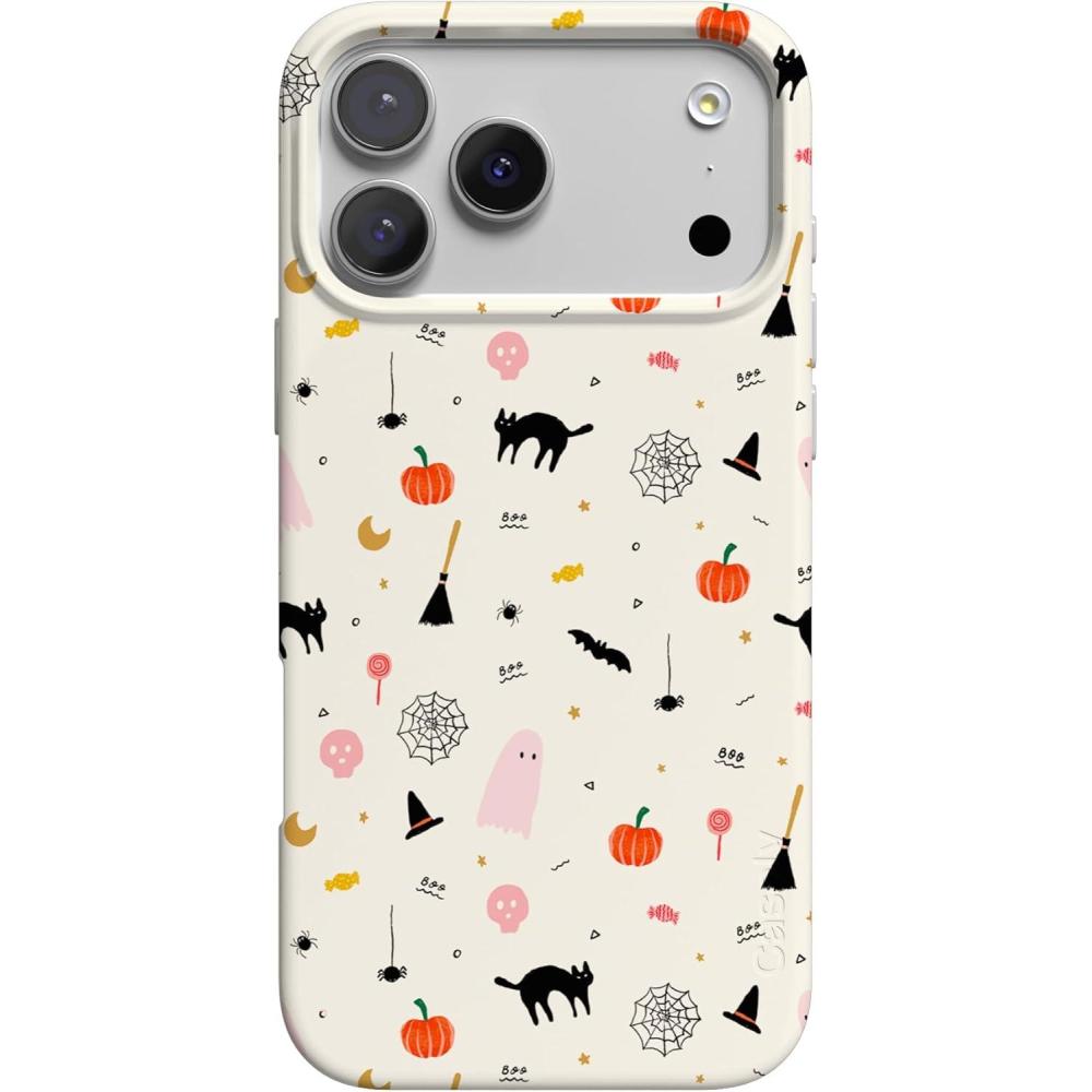 imageCasely iPhone 17 Pro Case  Chelsea Checker  Starlight Tiles  Compatible with MagSafe  Classic Ultra Slim DesignWitching Hour  Cute Halloween