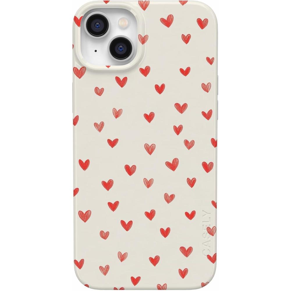 imageCasely iPhone 17 Pro Case  Heart Noir  Tiny Hearts  Compatible with MagSafe  Classic Ultra Slim DesignLove Letters  Doodle Hearts