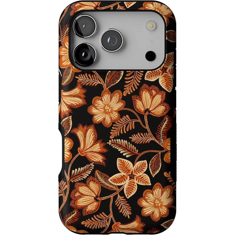 imageCasely iPhone 17 Pro Case  Maple Flowers  Floral Foliage  Bold Protective Design  MagSafe Compatible Design