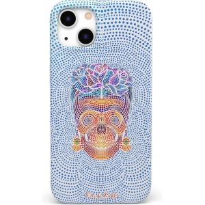 Casely iPhone 12 Mini Case | Vida y Muerte | Frida Kahlo Dotted Skull | Classic Ultra Slim Design