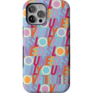 Casely iPhone 12 Pro Max Case | Mystic Meadow | Green Gardens | Bold Protective Design | MagSafe Compatible Design(Beatles | All You Need Is Love)