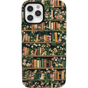 Casely iPhone 12 Pro Max Case | Mystic Meadow | Green Gardens | Bold Protective Design | MagSafe Compatible Design(Book Nook | Floral Library)