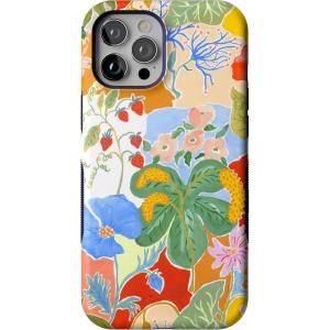Casely iPhone 12 Pro Max Case | Mystic Meadow | Green Gardens | Bold Protective Design | MagSafe Compatible Design(Botanical Blooms | Floral Patchwork)