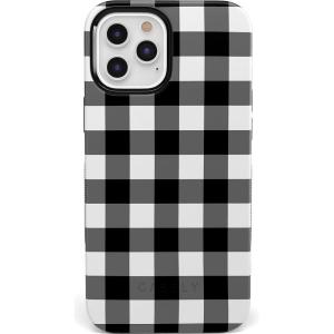 Casely iPhone 12 Pro Max Case | Mystic Meadow | Green Gardens | Bold Protective Design | MagSafe Compatible Design(Check Me Out | Checkerboard)