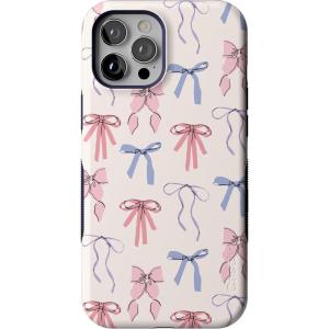 Casely iPhone 12 Pro Max Case | Mystic Meadow | Green Gardens | Bold Protective Design | MagSafe Compatible Design(Coquette Girlie | Pastel Bows)