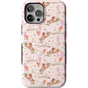 Casely iPhone 12 Pro Max Case | Mystic Meadow | Green Gardens | Bold Protective Design | MagSafe Compatible Design(Cowgirl Canyon | FashionPass x Casely)