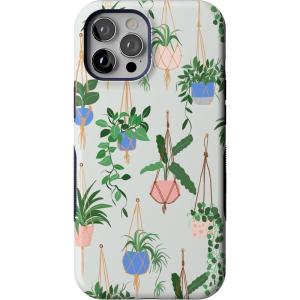 Casely iPhone 12 Pro Max Case | Mystic Meadow | Green Gardens | Bold Protective Design | MagSafe Compatible Design(Hanging Around | Potted Plants Floral)