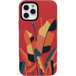Casely iPhone 12 Pro Max Case | Mystic Meadow | Green Gardens | Bold Protective Design | MagSafe Compatible Design(Let it Grow | Banana Leaf Floral)