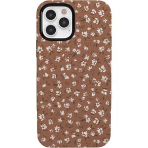 Casely iPhone 12 Pro Max Case | Mystic Meadow | Green Gardens | Bold Protective Design | MagSafe Compatible Design(Mocha Meadow | Tiny Flowers)