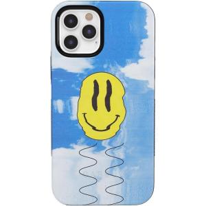 Casely iPhone 12 Pro Max Case | Mystic Meadow | Green Gardens | Bold Protective Design | MagSafe Compatible Design(On Cloud Nine | Glitch Smiley Face)