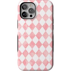 Casely iPhone 12 Pro Max Case | Mystic Meadow | Green Gardens | Bold Protective Design | MagSafe Compatible Design(Queen of Diamonds | Pink Watercolor)