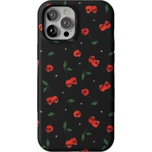 Casely iPhone 12 Pro Max Case | Mystic Meadow | Green Gardens | Bold Protective Design | MagSafe Compatible Design(Sweet Revenge | Cherry Skulls)