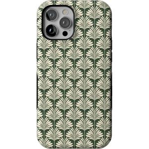 Casely iPhone 12 Pro Max Case | Mystic Meadow | Green Gardens | Bold Protective Design | MagSafe Compatible Design(The Boyfriend Collection | Cabana Nights)