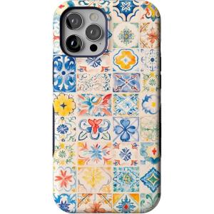 Casely iPhone 12 Pro Max Case | Mystic Meadow | Green Gardens | Bold Protective Design | MagSafe Compatible Design(Tuscan Tiles | Dolce Vita)