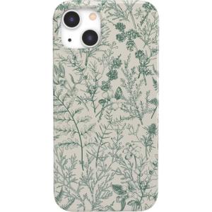 Casely iPhone 13 Case | Cap Nègre | Calm Waters | The Met Museum Watercolor | Compatible with MagSafe(Sage Garden | Green Floral Case)