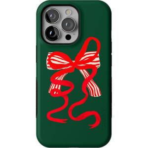 Casely iPhone 13 Pro Case | Santa’s Favorite | Holiday Bow | Bold Protective Design | MagSafe Compatible Design