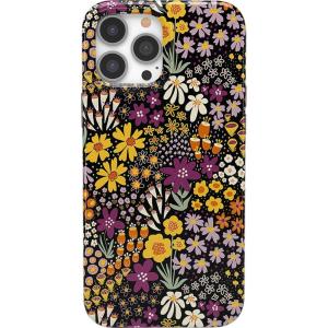 Casely iPhone 13 Pro Max Case | Clear Skies | Clear Shimmer | Compatible with MagSafe | Classic Ultra Slim Design(Falling for You | Plum Floral)