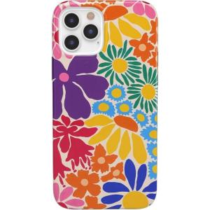 Casely iPhone 13 Pro Max Case | Clear Skies | Clear Shimmer | Compatible with MagSafe | Classic Ultra Slim Design(Flower Patch | Multi-Color Floral)