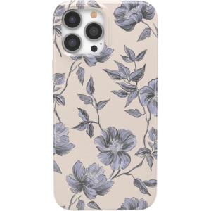 Casely iPhone 13 Pro Max Case | Clear Skies | Clear Shimmer | Compatible with MagSafe | Classic Ultra Slim Design(Ink & Iris | Vintage Floral)