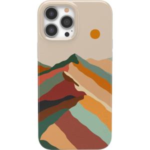 Casely iPhone 13 Pro Max Case | Clear Skies | Clear Shimmer | Compatible with MagSafe | Classic Ultra Slim Design(Magic Mountain | Colorblock)