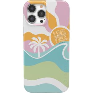 Casely iPhone 13 Pro Max Case | Clear Skies | Clear Shimmer | Compatible with MagSafe | Classic Ultra Slim Design(Pura Vida | Tropical Dreams)