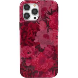 Casely iPhone 13 Pro Max Case | Clear Skies | Clear Shimmer | Compatible with MagSafe | Classic Ultra Slim Design(Romance Novel | Moody Floral)