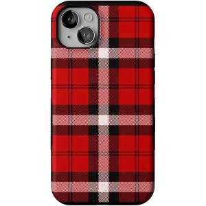 Casely iPhone 14 Plus Case | As if! | Red Plaid | Compatible with MagSafe | Bold Protective Design