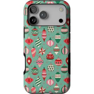 Casely iPhone 17 Pro Case | Be Mine | Tiny Hearts | Bold Protective Design | Compatible with MagSafe(All Decked Out | Festive Ornaments)