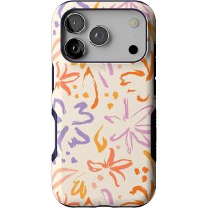 Casely iPhone 17 Pro Case | Be Mine | Tiny Hearts | Bold Protective Design | Compatible with MagSafe(Hibiscus Blooms | Hawaiian Floral)