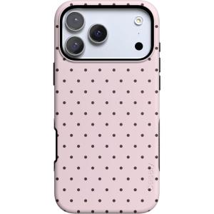 Casely iPhone 17 Pro Case | Be Mine | Tiny Hearts | Bold Protective Design | Compatible with MagSafe(On the Dot | Pink Polka Dot)