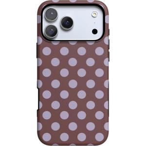 Casely iPhone 17 Pro Case | Be Mine | Tiny Hearts | Bold Protective Design | Compatible with MagSafe(Spotted in SoHo | Burgundy Polka Dot)