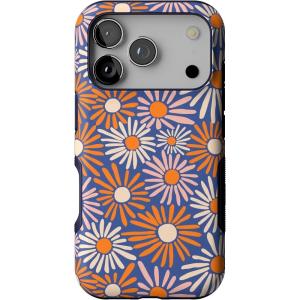 Casely iPhone 17 Pro Case | Be Mine | Tiny Hearts | Bold Protective Design | Compatible with MagSafe(Spring Forward | Daisy Floral)