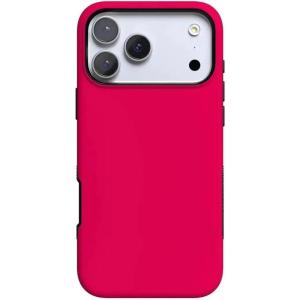 Casely iPhone 17 Pro Case | Be Mine | Tiny Hearts | Bold Protective Design | Compatible with MagSafe(Think Pink | Solid Neon Pink)