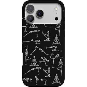 Casely iPhone 17 Pro Case | Chelsea Checker | Starlight Tiles | Compatible with MagSafe | Classic Ultra Slim Design(Corpse Pose | Skeleton Yoga)