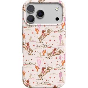 Casely iPhone 17 Pro Case | Chelsea Checker | Starlight Tiles | Compatible with MagSafe | Classic Ultra Slim Design(Cowgirl Canyon | FashionPass x Casely)