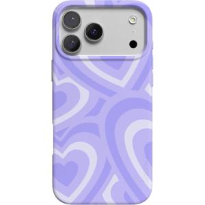 Casely iPhone 17 Pro Case | Chelsea Checker | Starlight Tiles | Compatible with MagSafe | Classic Ultra Slim Design(Love Song | Lavender Heart)