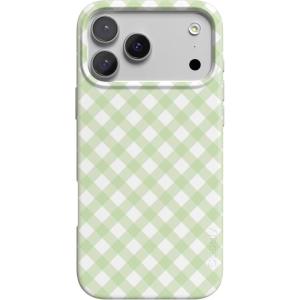 Casely iPhone 17 Pro Case | Chelsea Checker | Starlight Tiles | Compatible with MagSafe | Classic Ultra Slim Design(Mint Lattice | Sunday Best)