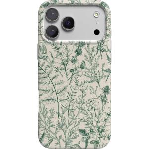 Casely iPhone 17 Pro Case | Chelsea Checker | Starlight Tiles | Compatible with MagSafe | Classic Ultra Slim Design(Sage Garden | Green Floral)